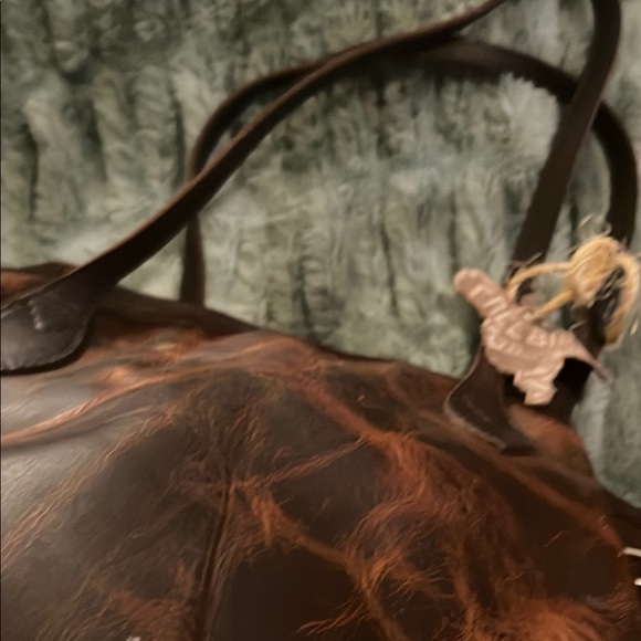 Freebird Brown Leather tote - Picture 4 of 5